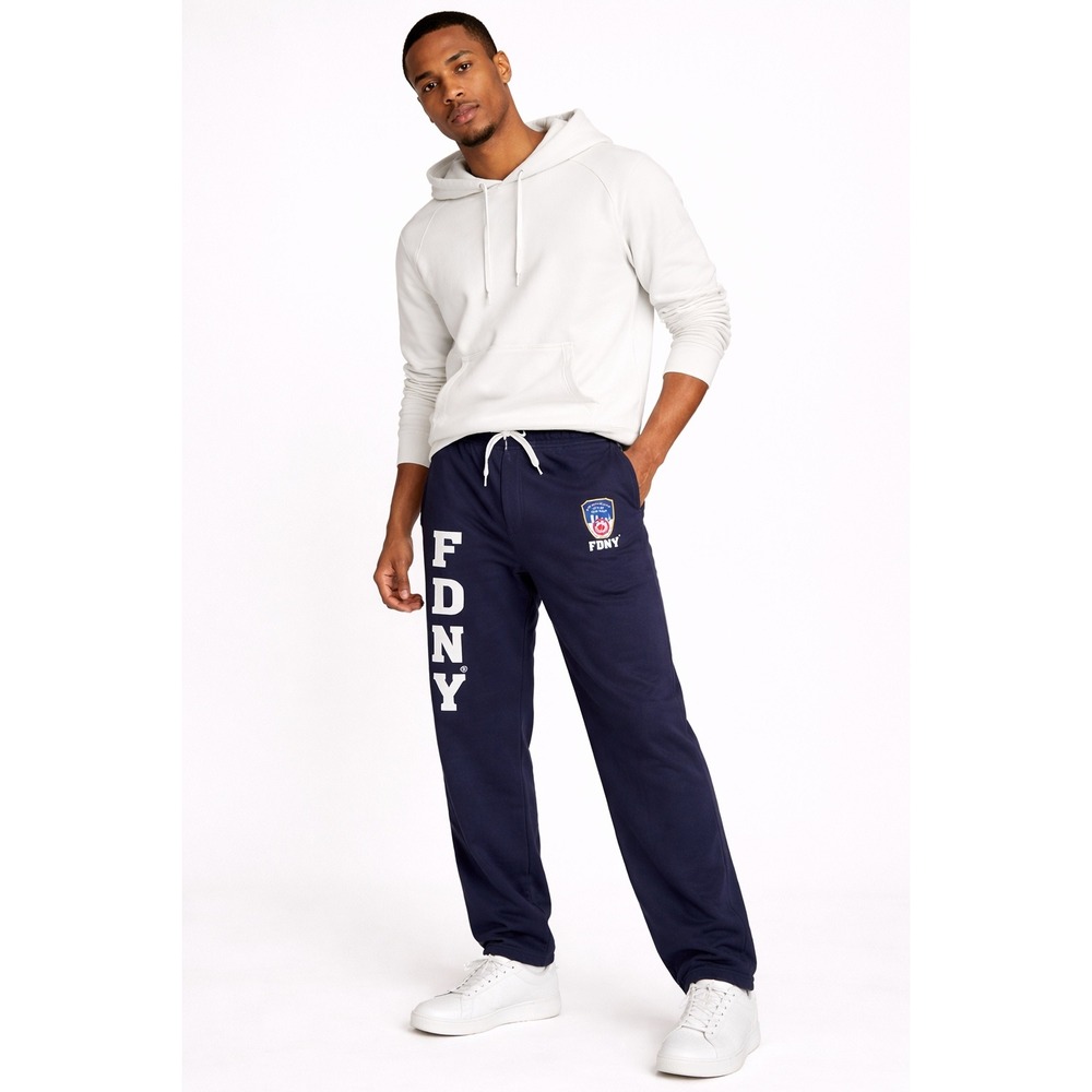 FDNY Sweatpants Mens XL Navy Blue Fire Dept City of New‎ York Lounge Pants XL
